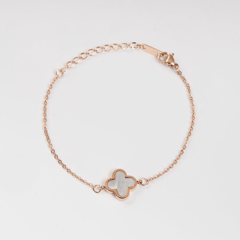 Clover Double Sided Bracelet Rose Gold