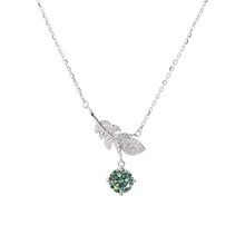 Dây chuyền kim cương Moissanite LAMY Falling Leaf 6.5 ly kiểm định GRA CDEDN014WH - Hàng chính hãng đã kiểm định