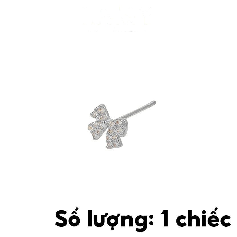 Bow Earrings Silver - 3026SV (bán theo chiếc)