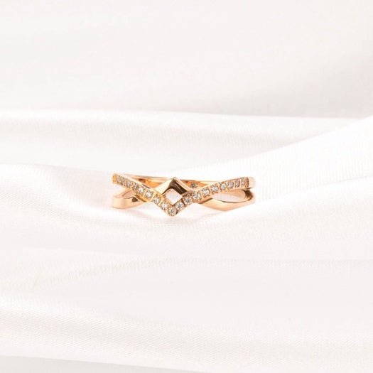 Dia Tiara Ring Rose Gold