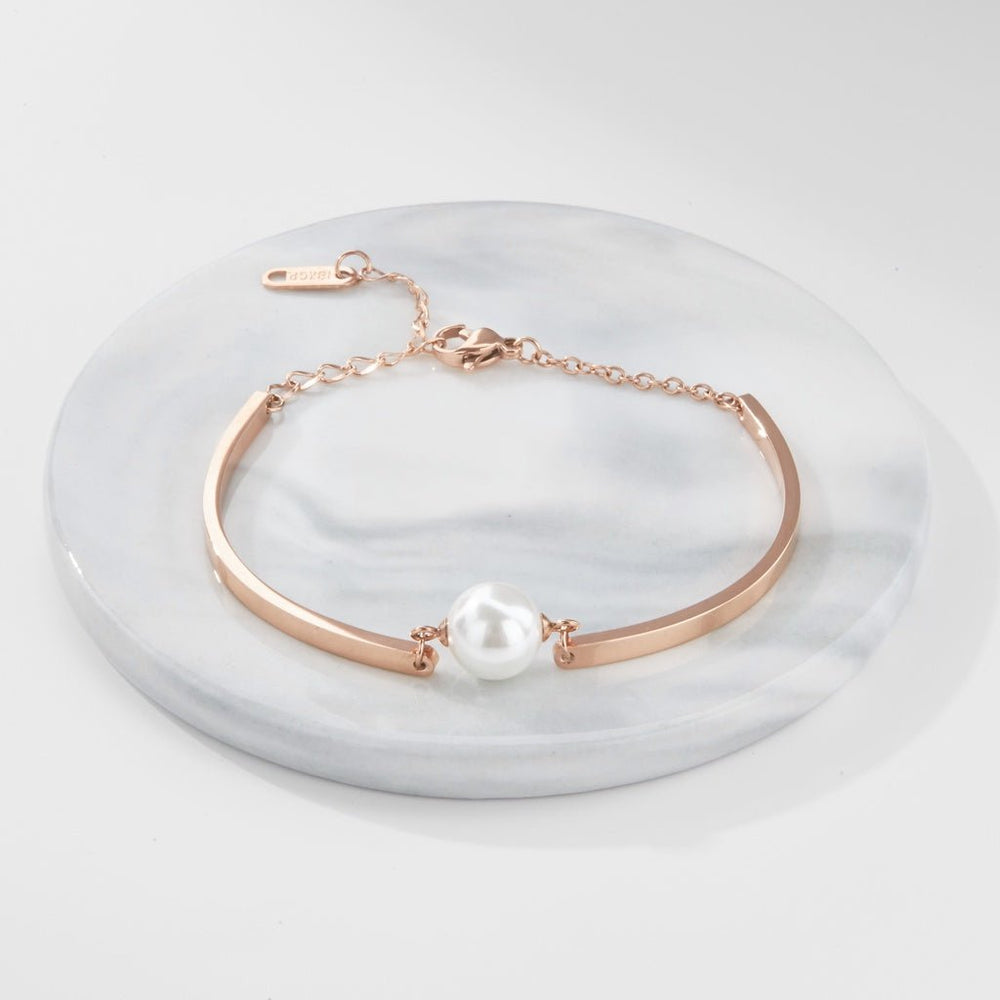 Pearl Bracelet Rose Gold