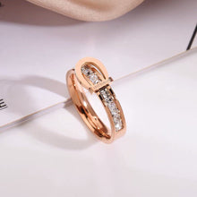 Nhẫn LAMY Love Forever Crystal Rose Gold Ring CDE8010