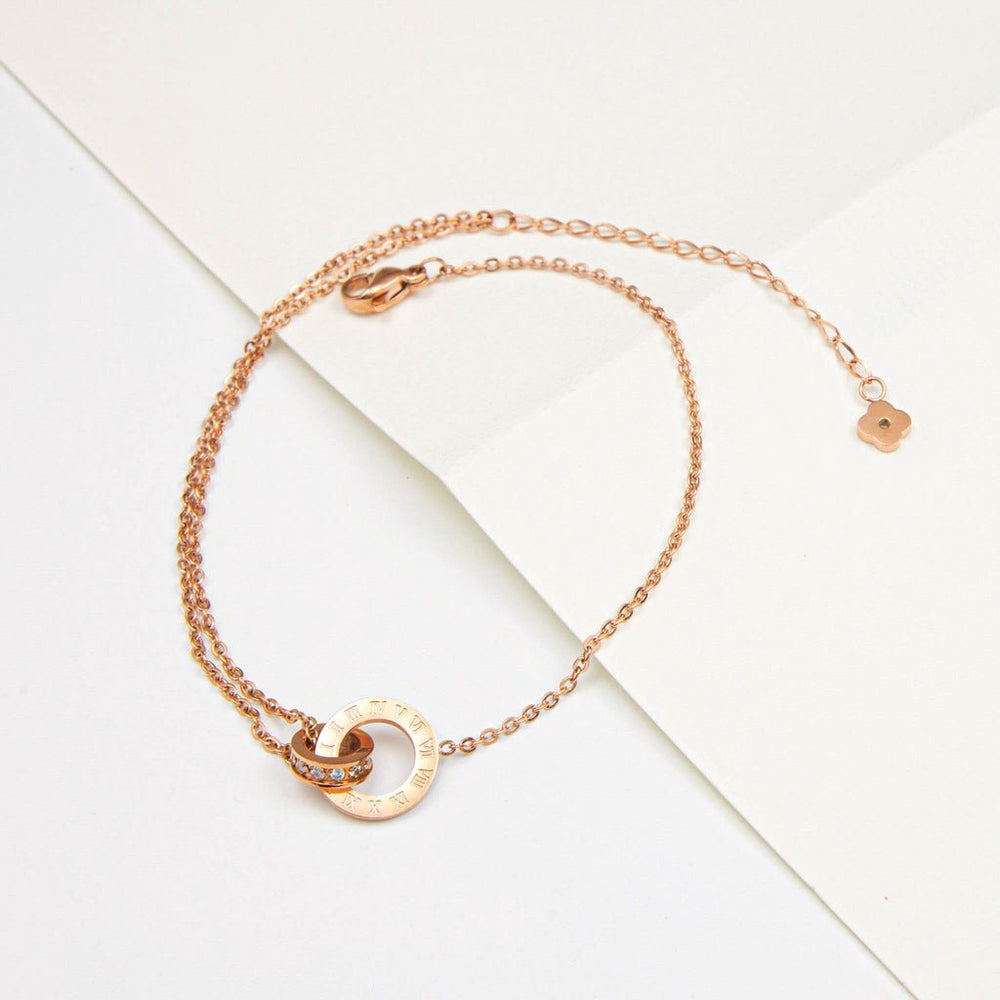 Sweet Love Anklet Rose Gold