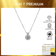 Dây chuyền kim cương Moissanite LAMY Double Aura 4 ly kiểm định GRA CDEDN003 - Hàng chính hãng đã kiểm định