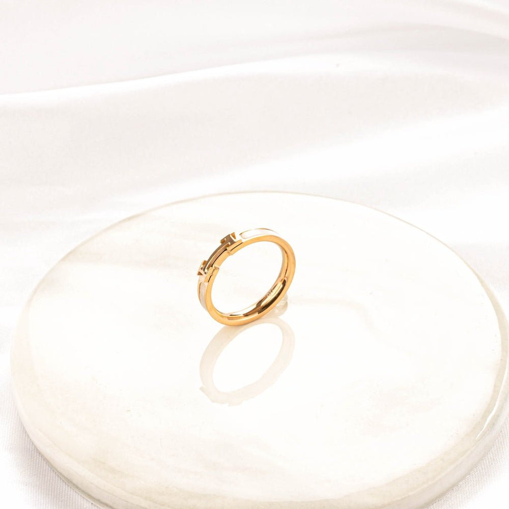 T True Link Ring Rose Gold