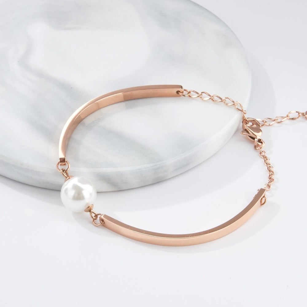 Pearl Bracelet Rose Gold