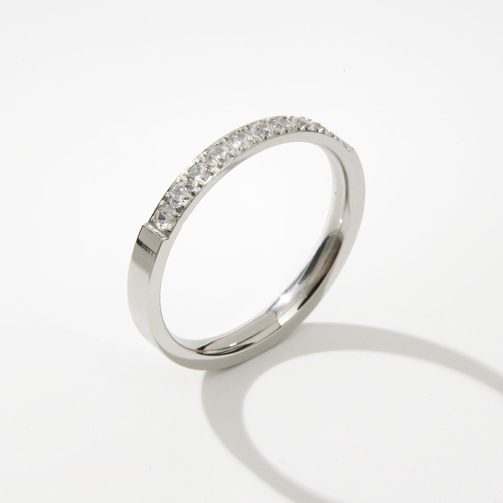 Nhẫn cặp đôi Lyz and Liam Semi - Eternity Ring