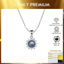 Dây chuyền kim cương Moissanite LAMY Midnight Blossom 6.5 ly kiểm định GRA CDEDN022BE - Hàng chính hãng đã kiểm định