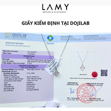 Dây chuyền kim cương Moissanite LAMY Clover Shine 4 ly kiểm định GRA CDEDN012WH - Hàng chính hãng đã kiểm định