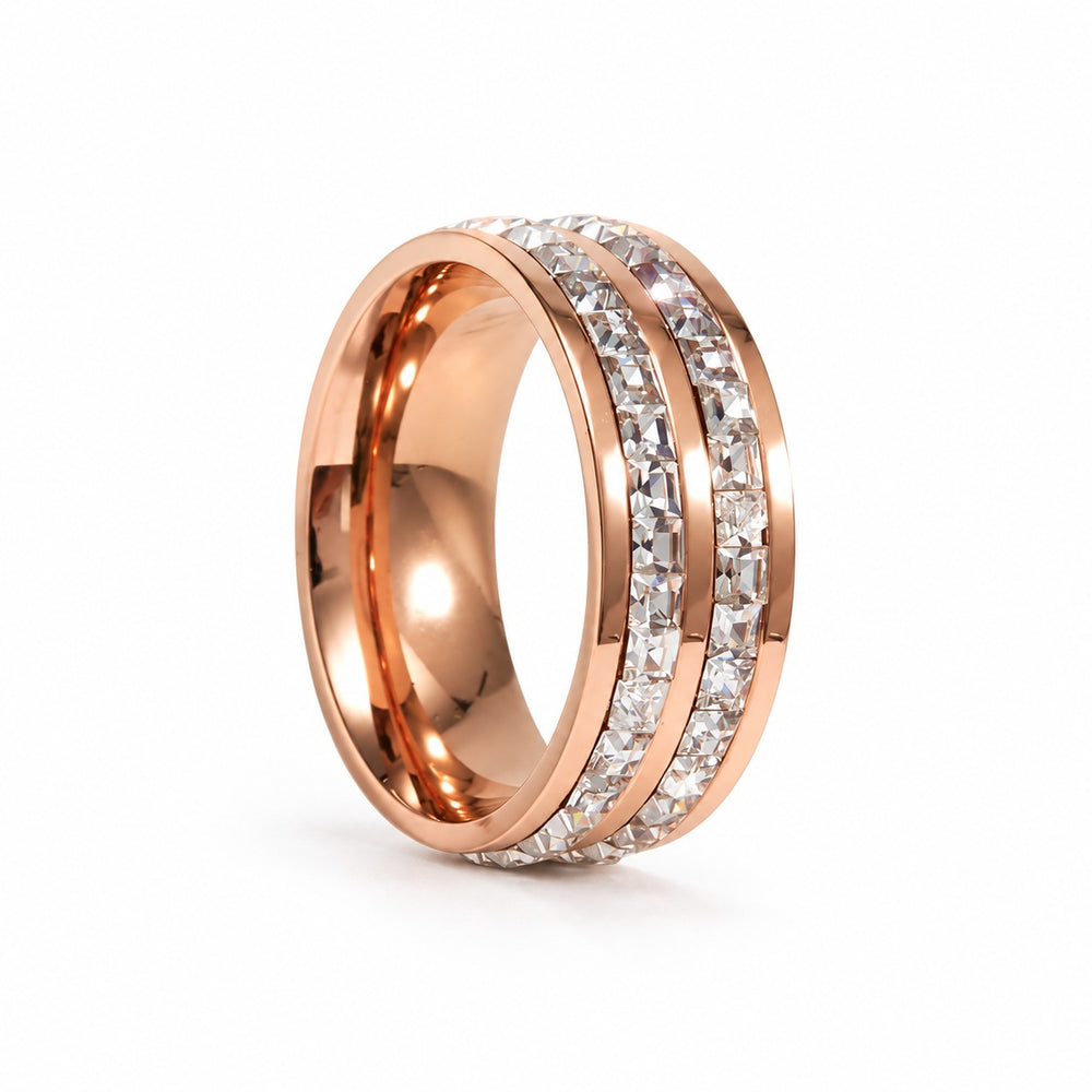 Eternity Dual Ring Rose Gold - 0815RG - ảnh chính