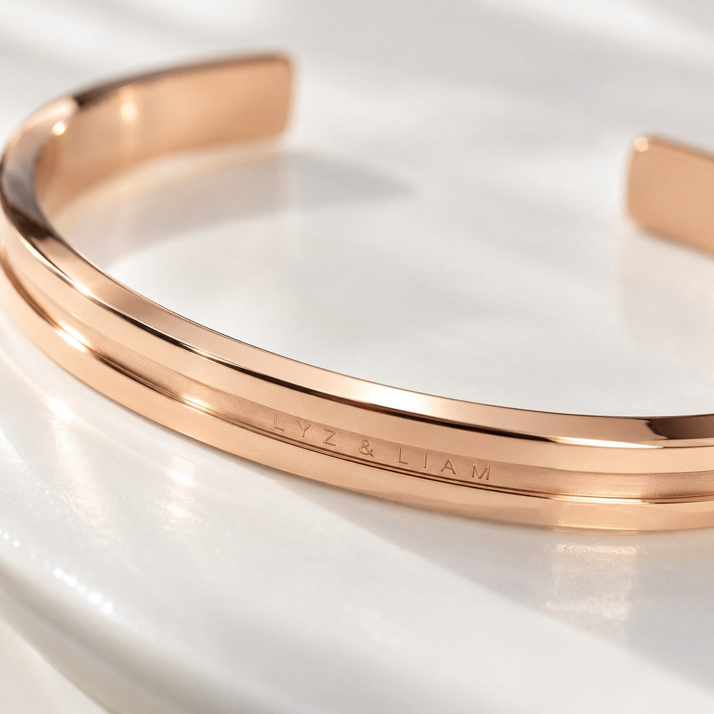 Lyz & Liam Elan Cuff Rose Gold - 2002RGS/2002RGL - ảnh cận