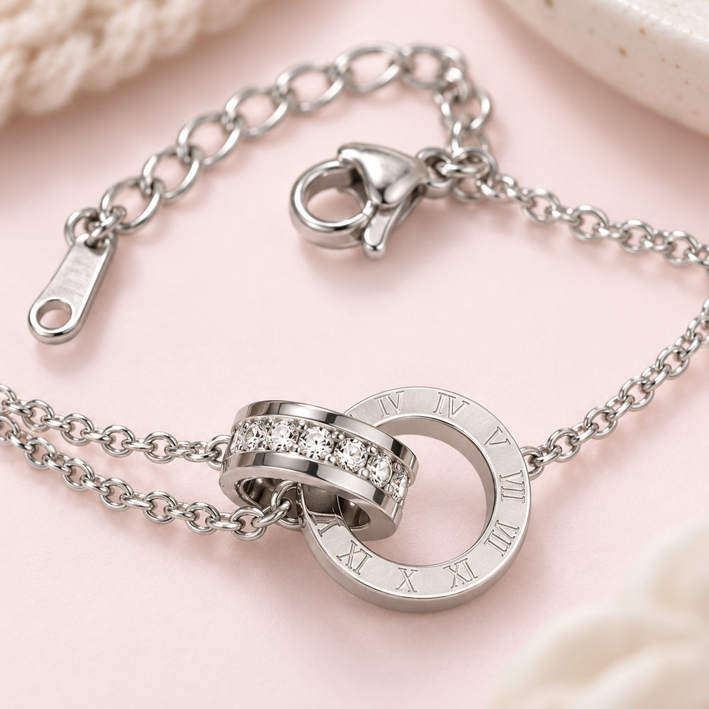Sweet Love Unity Bracelet Silver - 2005SV - ảnh cận