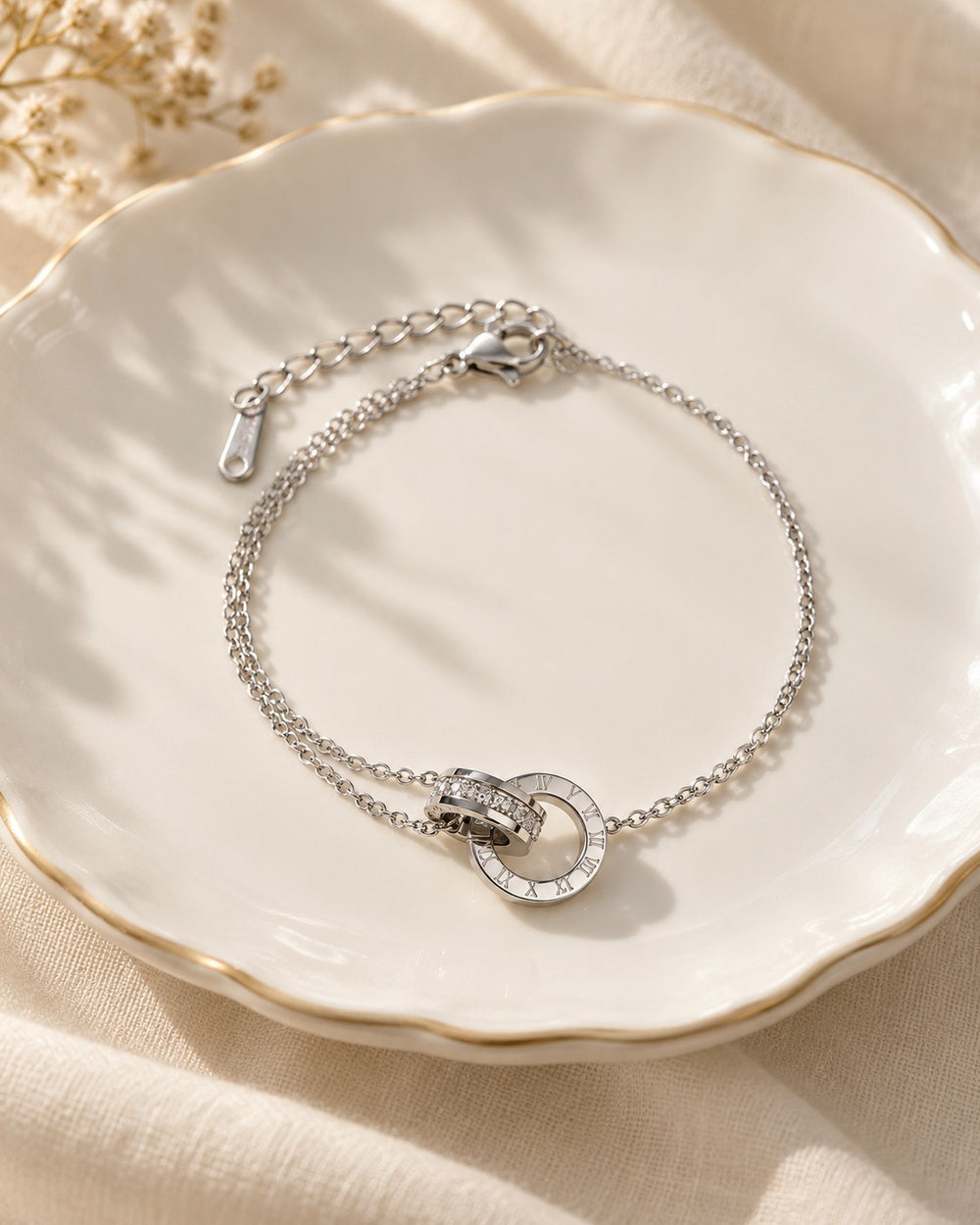Sweet Love Unity Bracelet Silver - 2005SV - ảnh bối cảnh