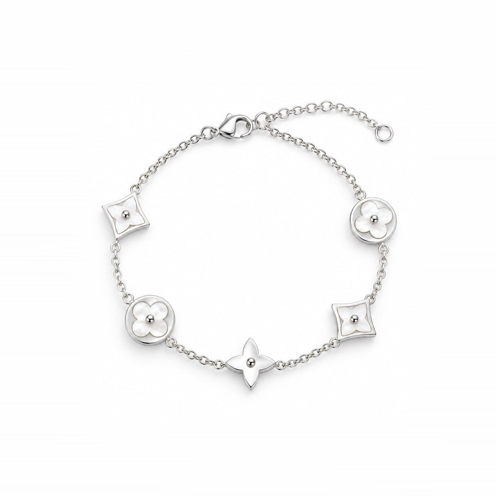LAMY four leaf flower bracelet silver - ảnh chính