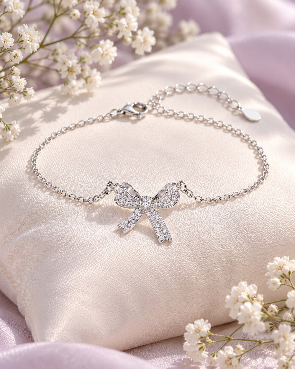 Bow Bracelet Silver - 2030SV - ảnh bối cảnh