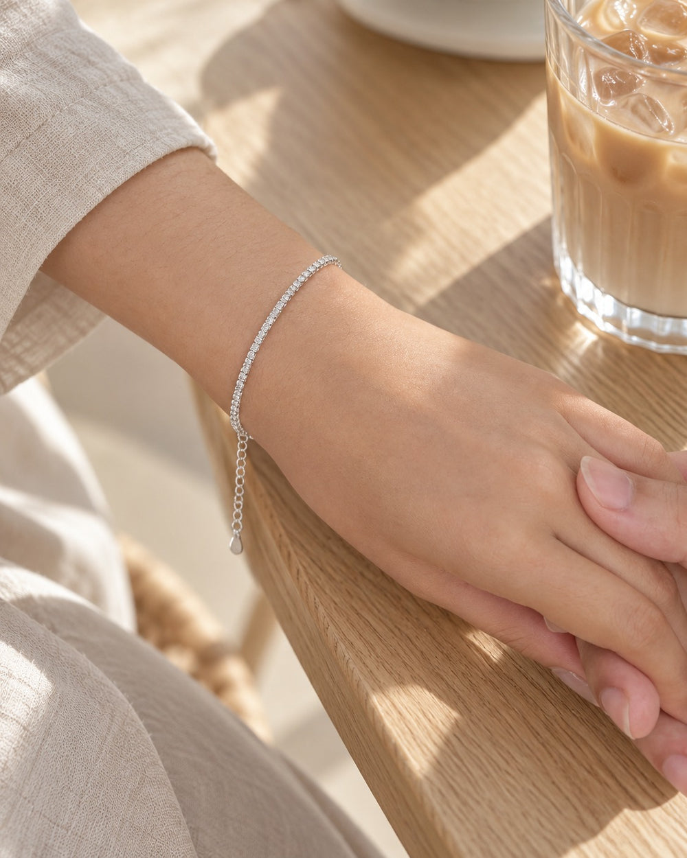 Twinkle Bracelet Silver - ảnh đeo