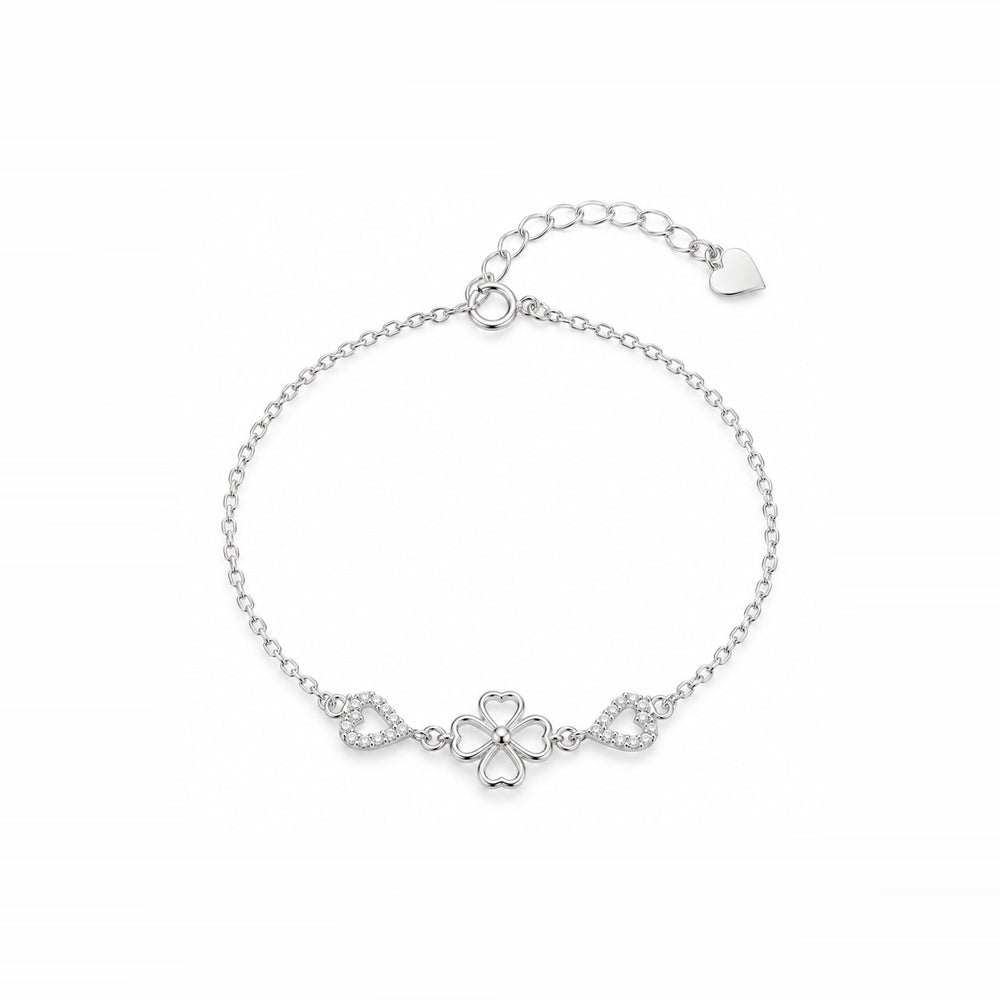 LAMY heart four leaves bracelet silver - ảnh chính