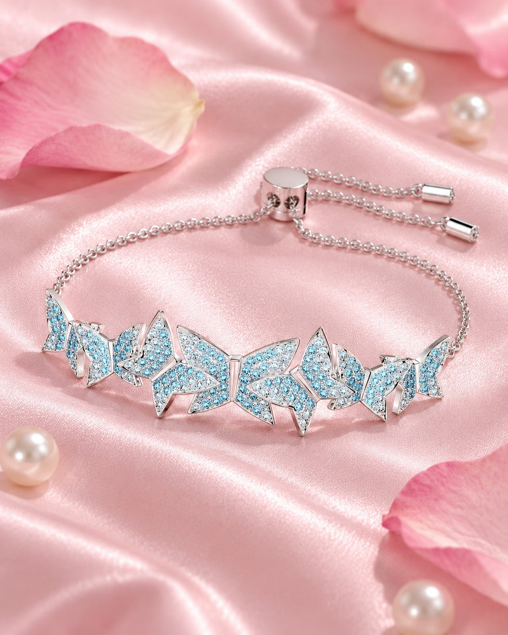 Lilia Butterfly Bracelet Blue - 2078BLU - ảnh bối cảnh