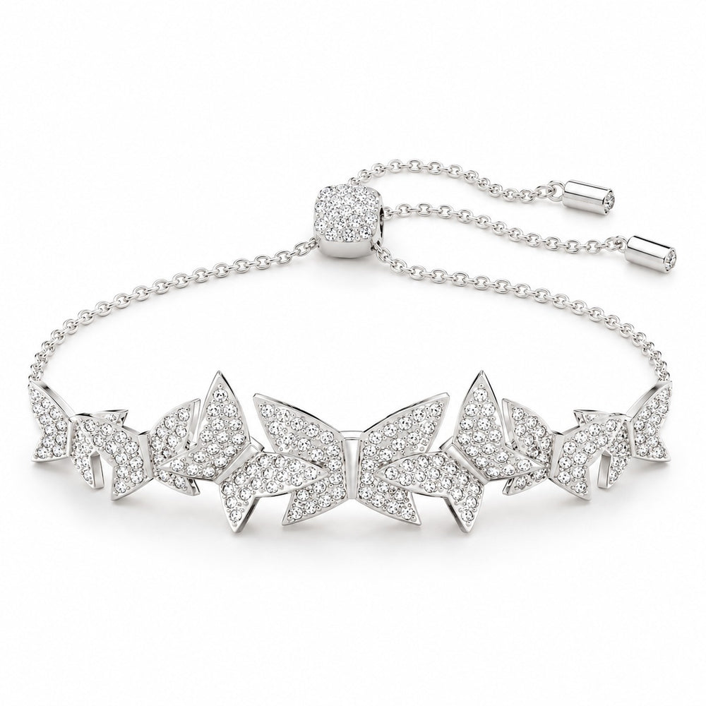 Lắc tay bướm Lilia Butterfly bạc đá trắng - ảnh chính