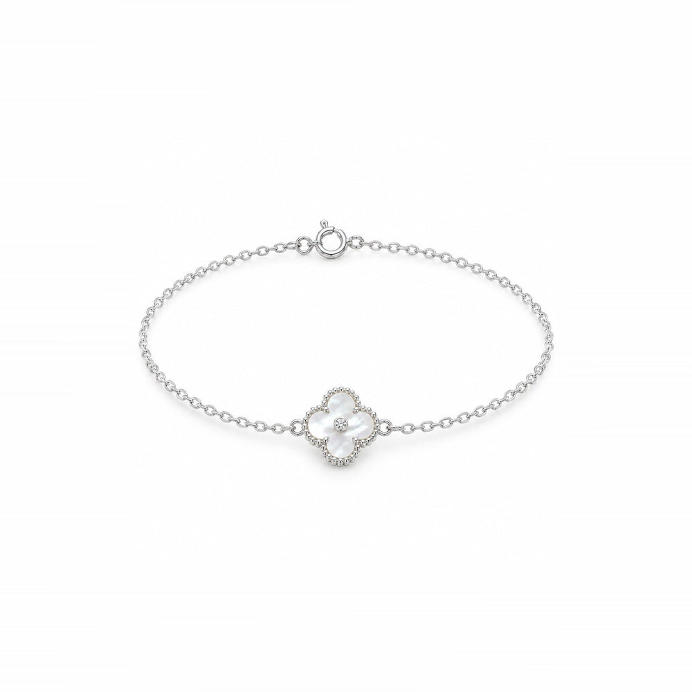 LAMY lucky four leaf bracelet silver jewelry set - ảnh chính