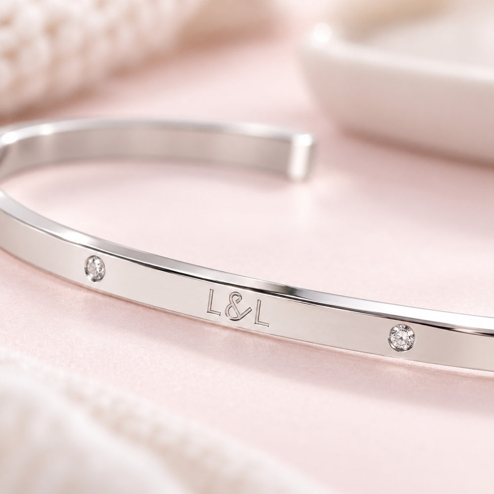 Lyz & Liam Lumine Cuff Silver - 2240SV - ảnh cận