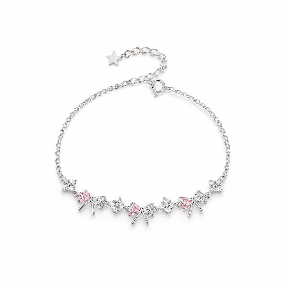 LAMY crystal bow bracelet silver - ảnh chính