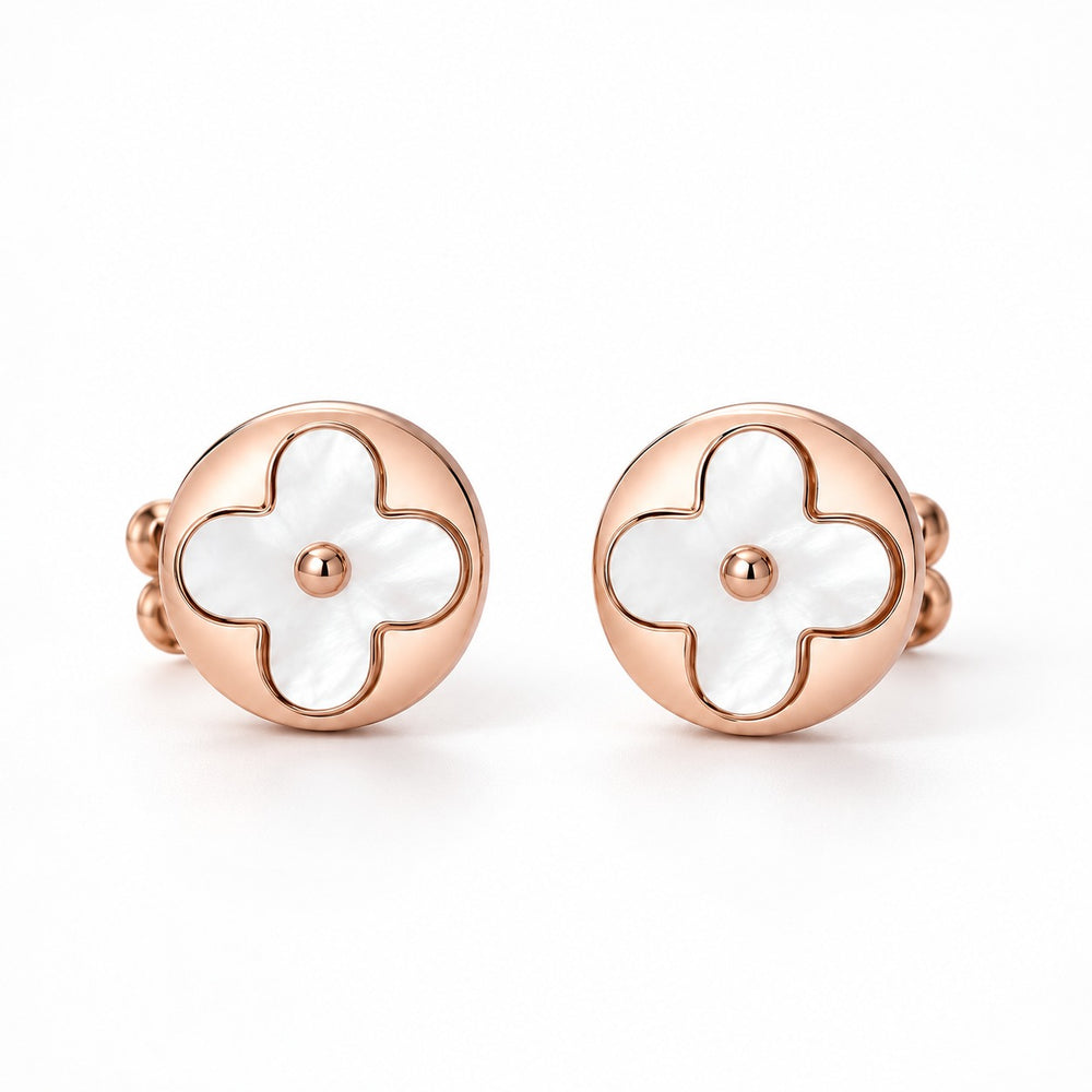 Lucky Leaves Earrings Rose Gold - 3022RG - ảnh chính