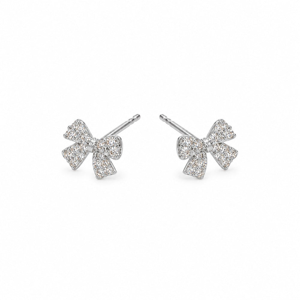 LAMY bow earrings silver cde3026gg - ảnh chính