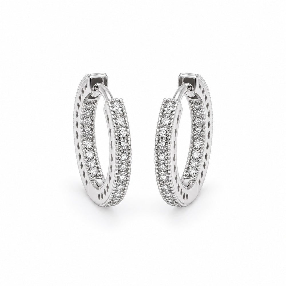 LAMY signature cubic earrings silver - ảnh chính