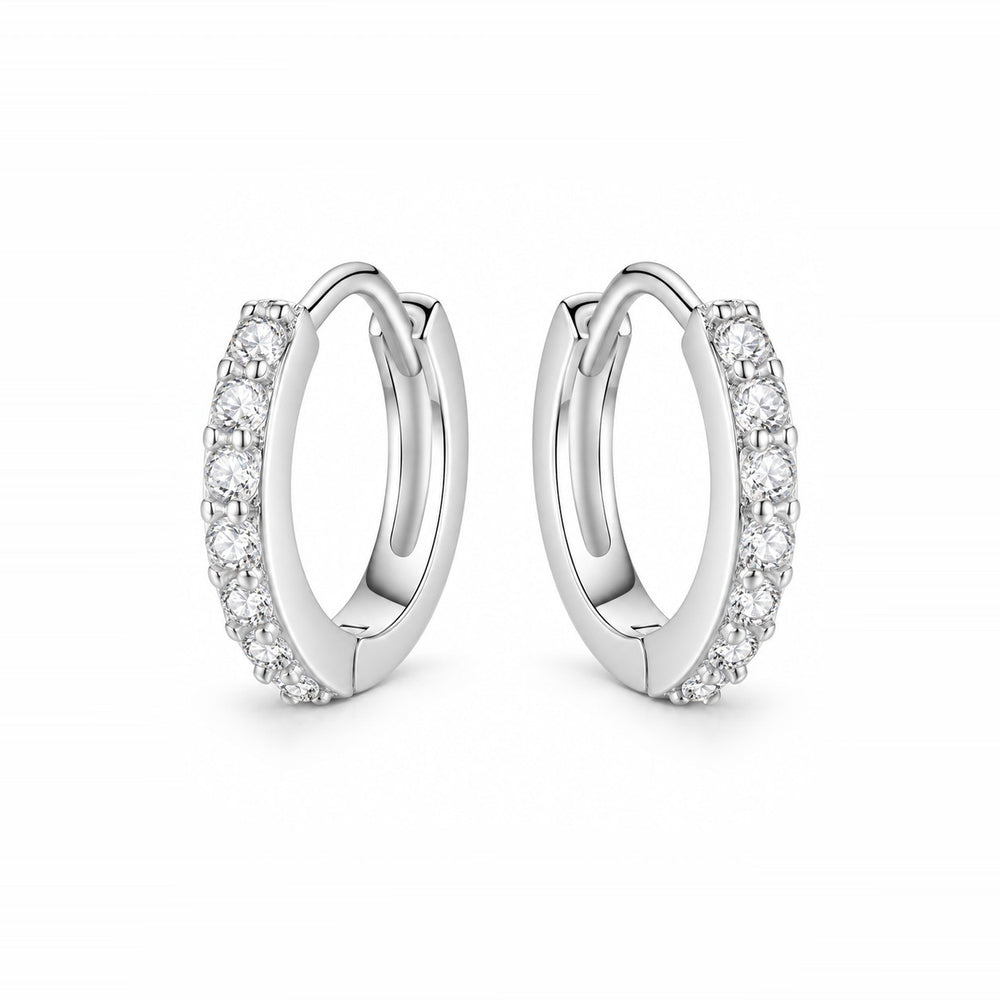 LAMY sweet and charming gemstone adorned earrings silver - ảnh chính
