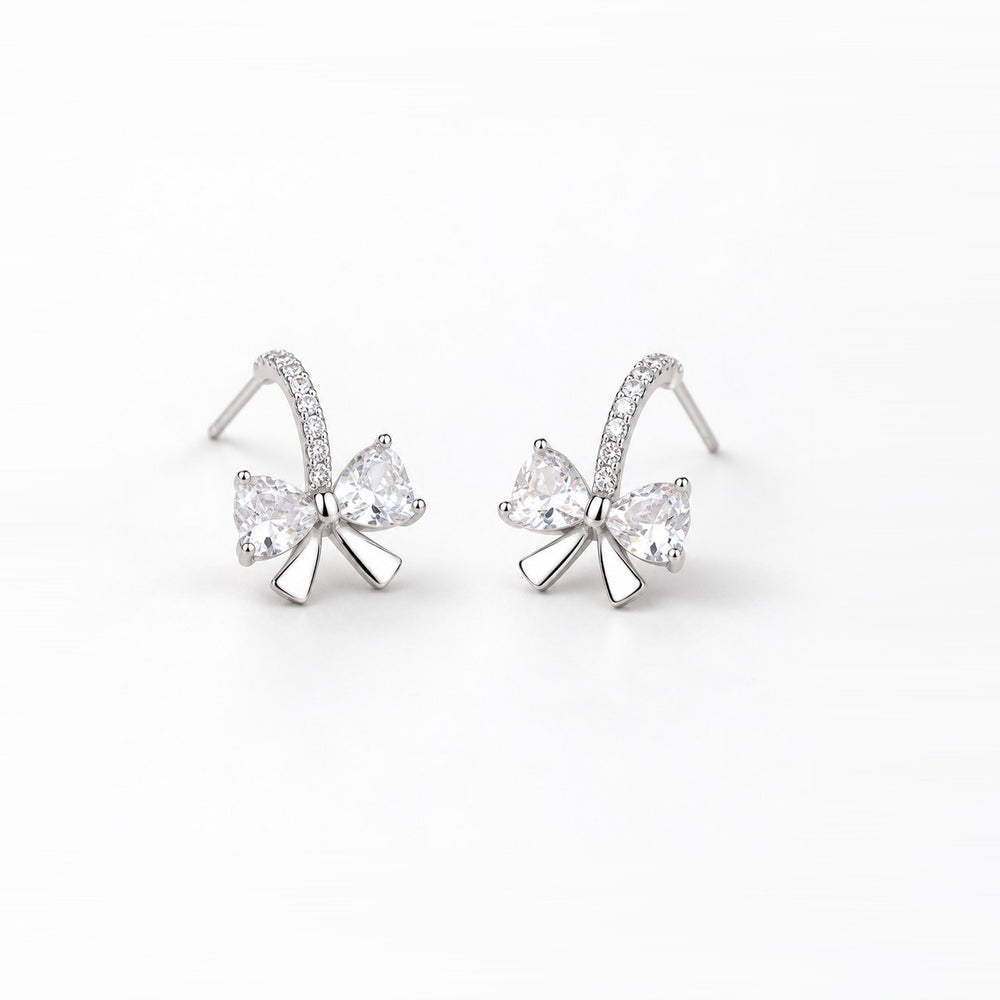 LAMY innovative bow earrings silver - ảnh chính