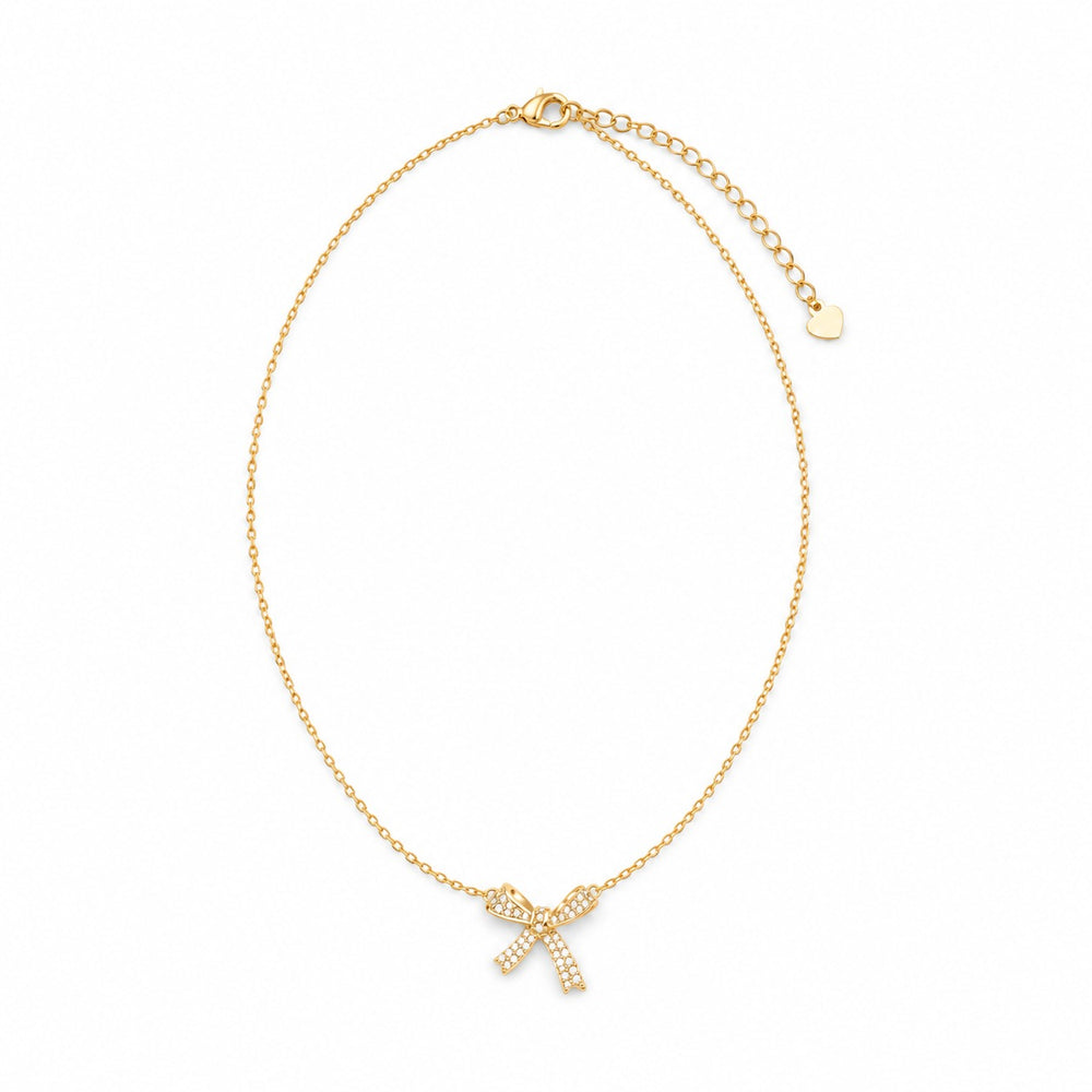 LAMY bow necklace gold - ảnh chính