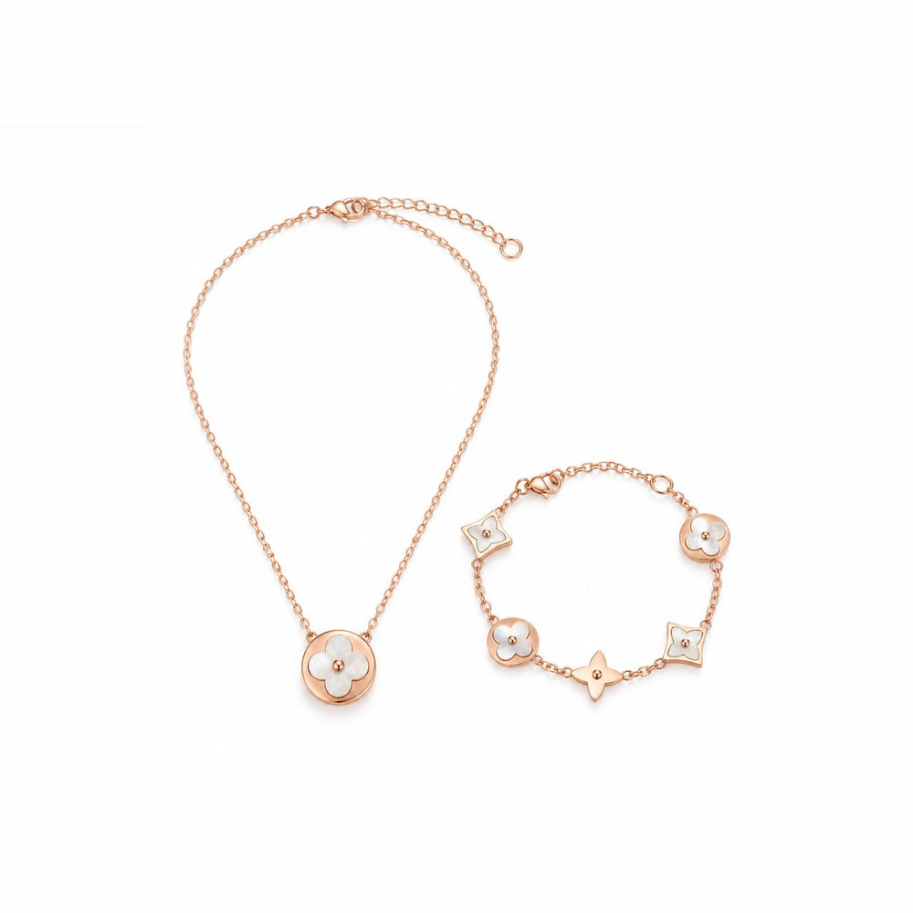 LAMY lucky leaves jewelry set rose gold - ảnh chính