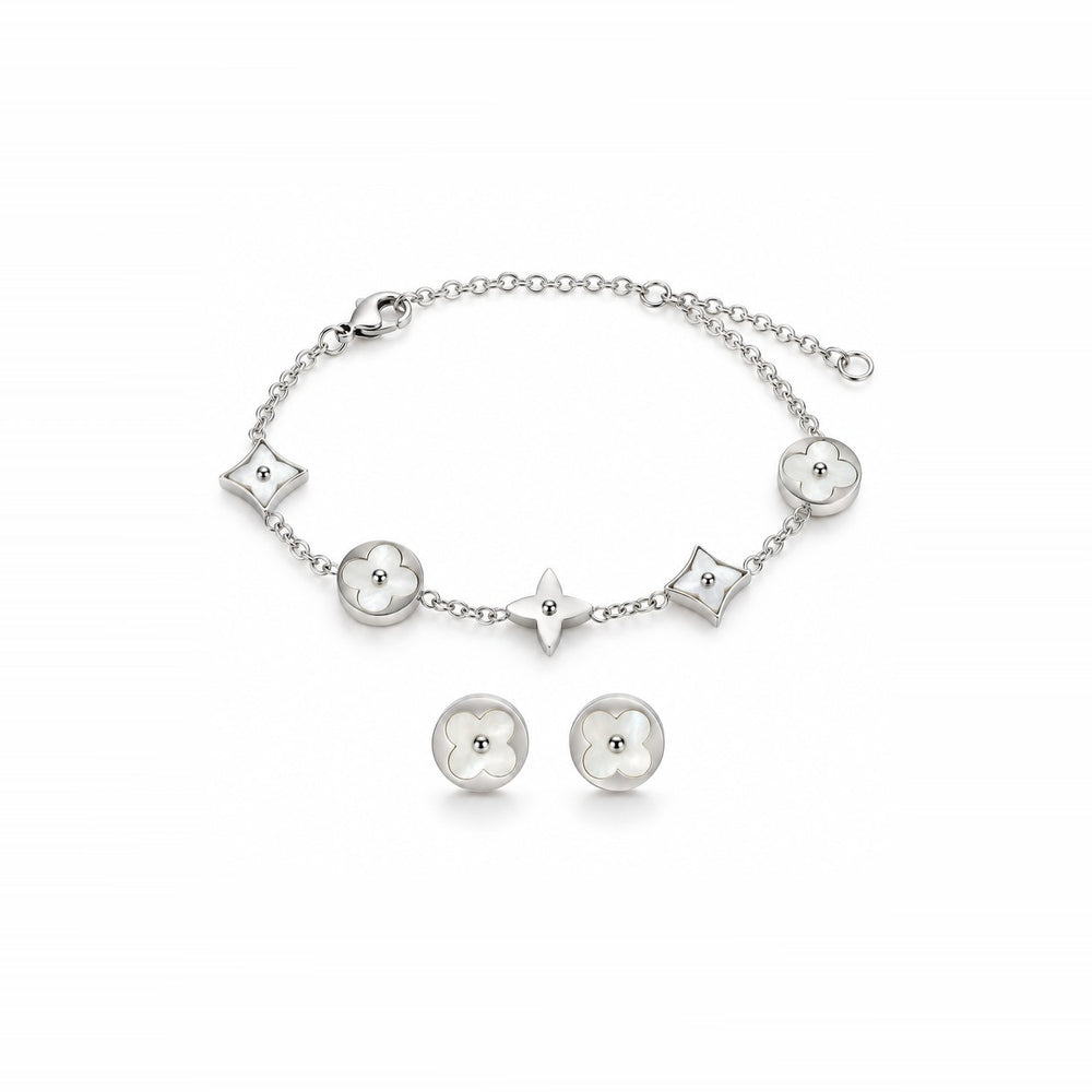 LAMY lucky leaves jewelry set silver - ảnh chính