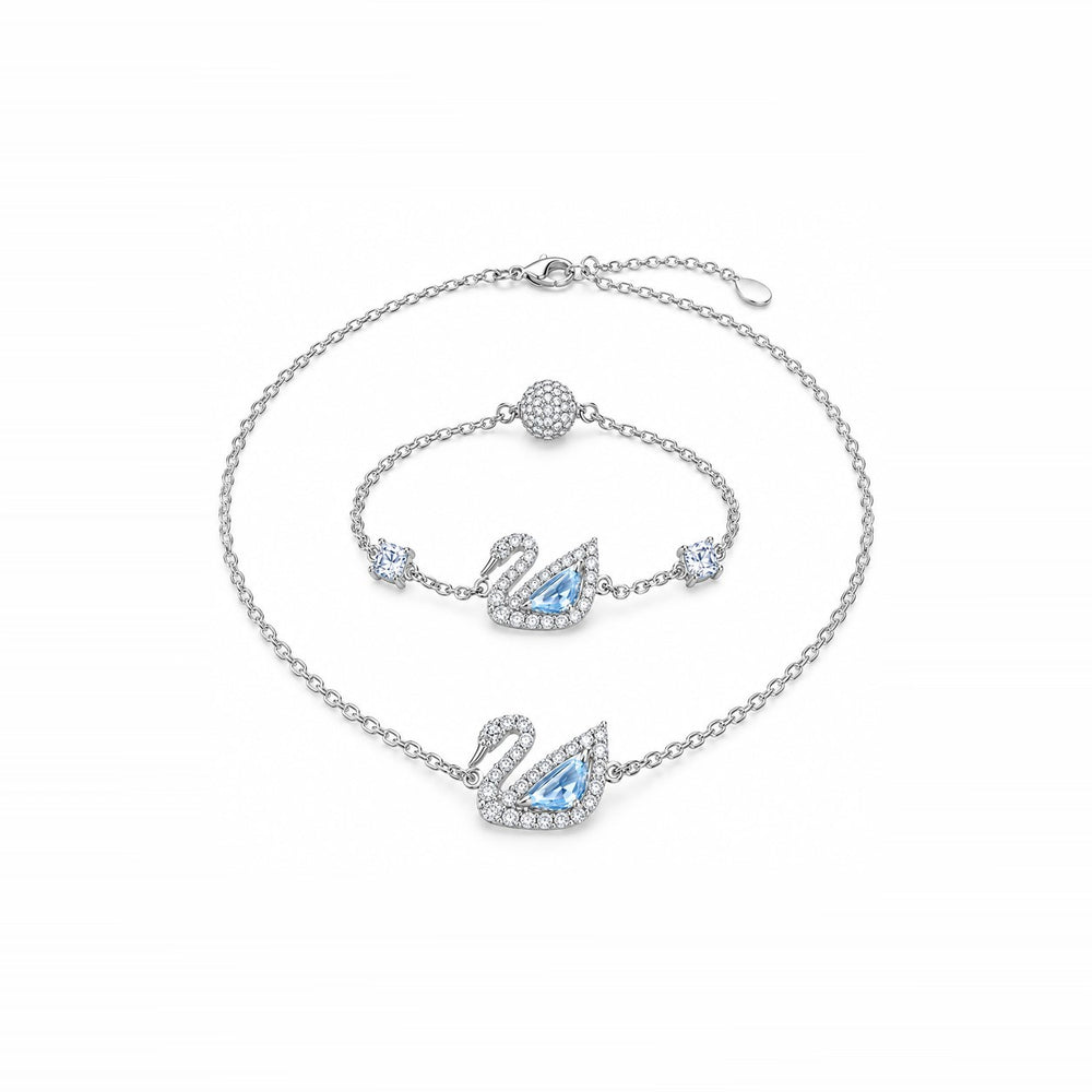 LAMY dazzling swan bracelet silver jewelry set - ảnh chính