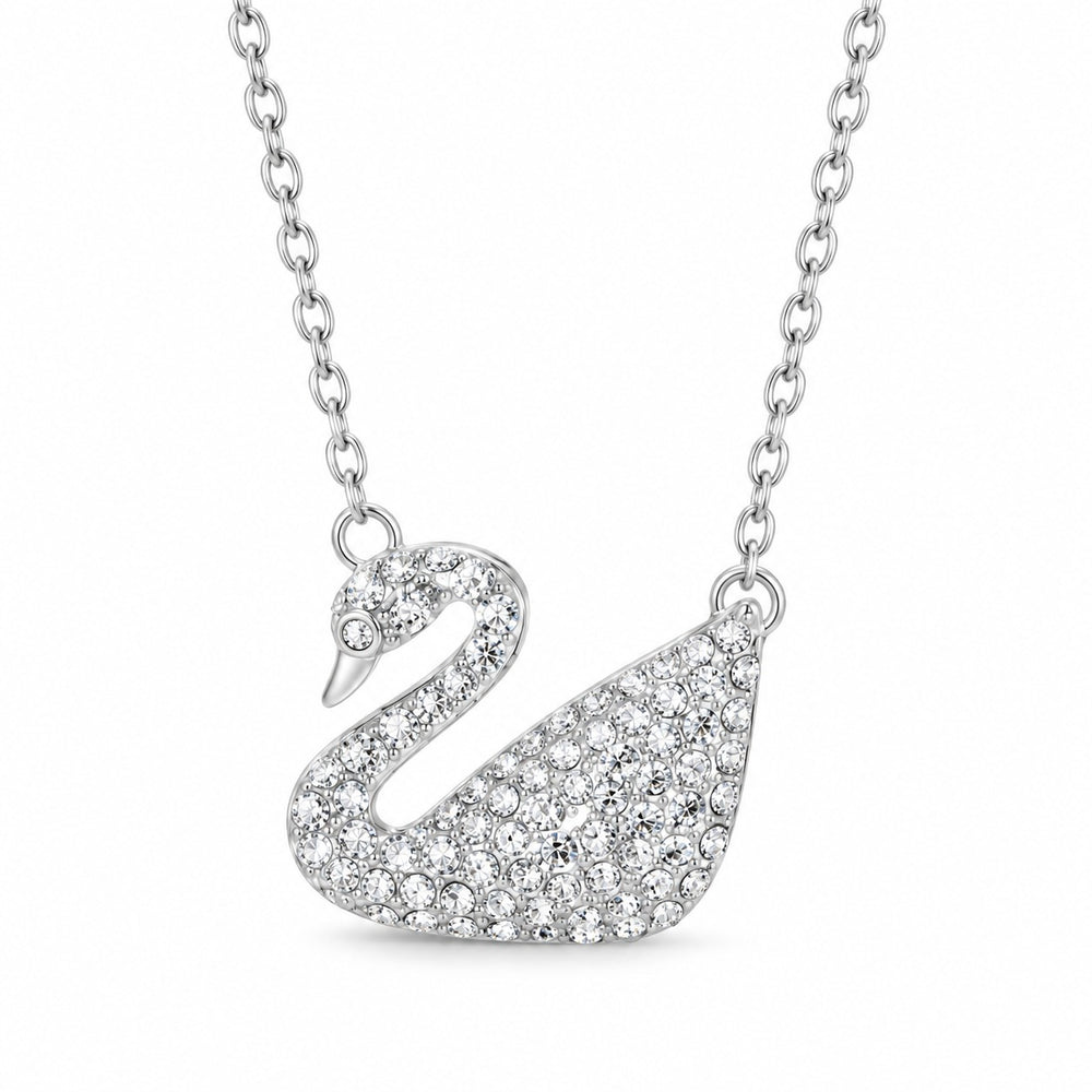 Dây chuyền thiên nga Iconic Swan bạc đính đá - ảnh chính