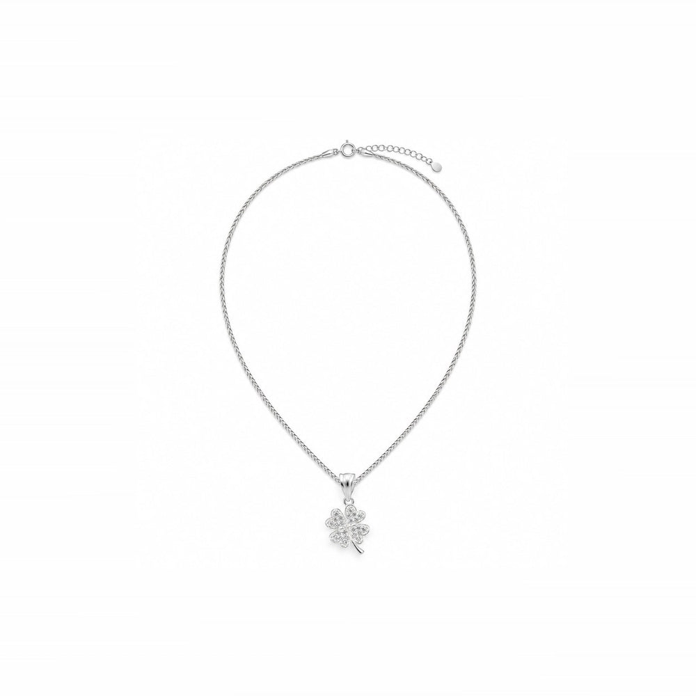 LAMY lucky four leaf clover necklace silver - ảnh chính