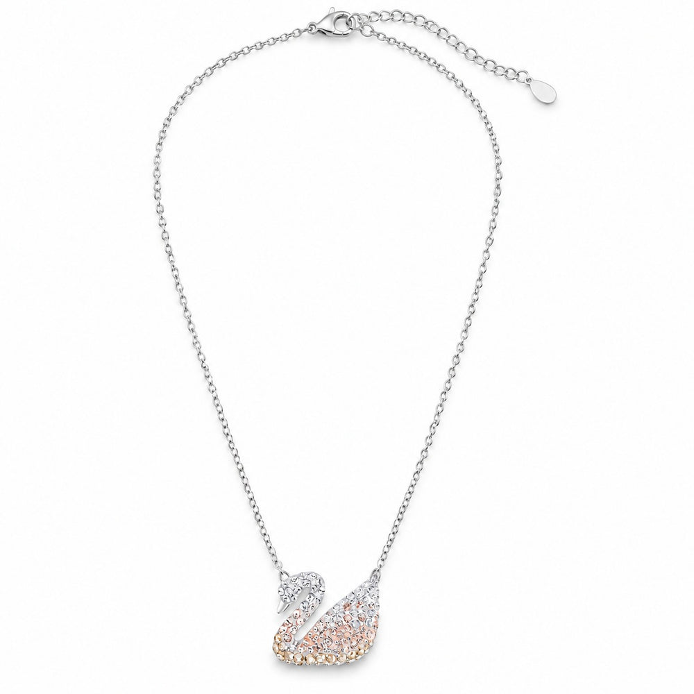 Dây chuyền thiên nga pastel Iconic Swan bạc 6374OR - ảnh chính nền trắng