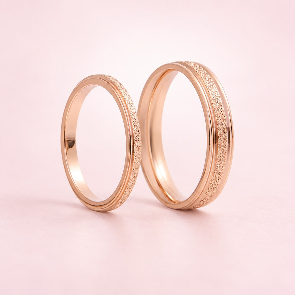 Milgrain Ring Rose Gold Wide - 8004RG - ảnh chính