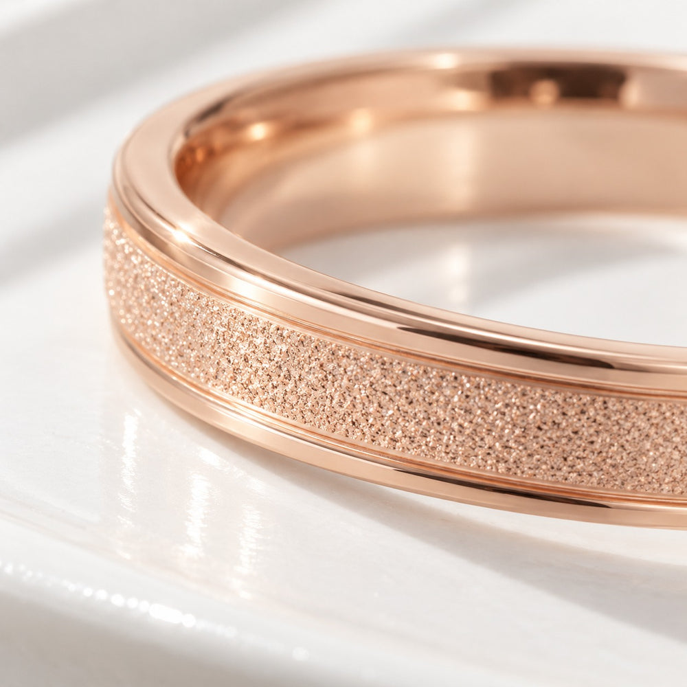 Milgrain Ring Rose Gold Wide - 8004RG - chi tiết