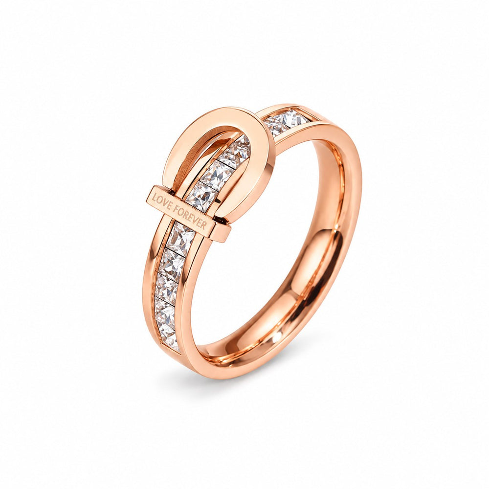 LAMY love forever crystal ring rose gold - ảnh chính