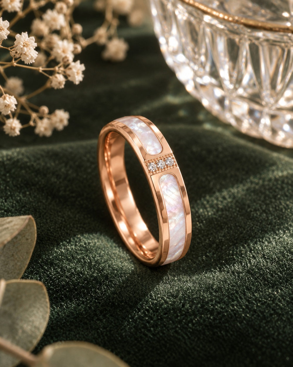 Stone Inlaid Ring Men's - 8021RG