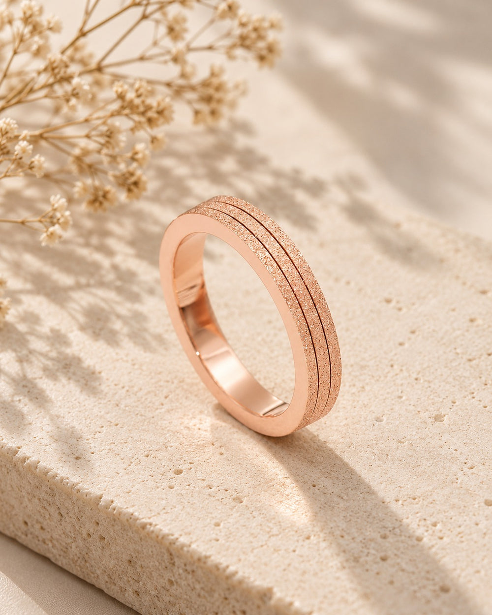 Double Milgrain Ring Wide - 8029RG