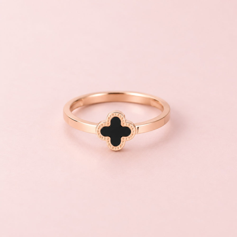 Lucky Four Leaf Ring Rose Gold - ảnh chính