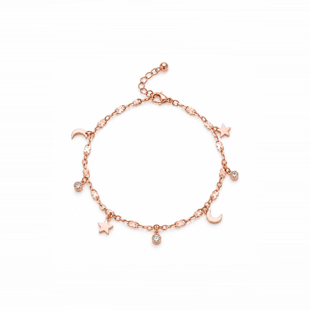 LAMY moon and star anklet rose gold - ảnh chính