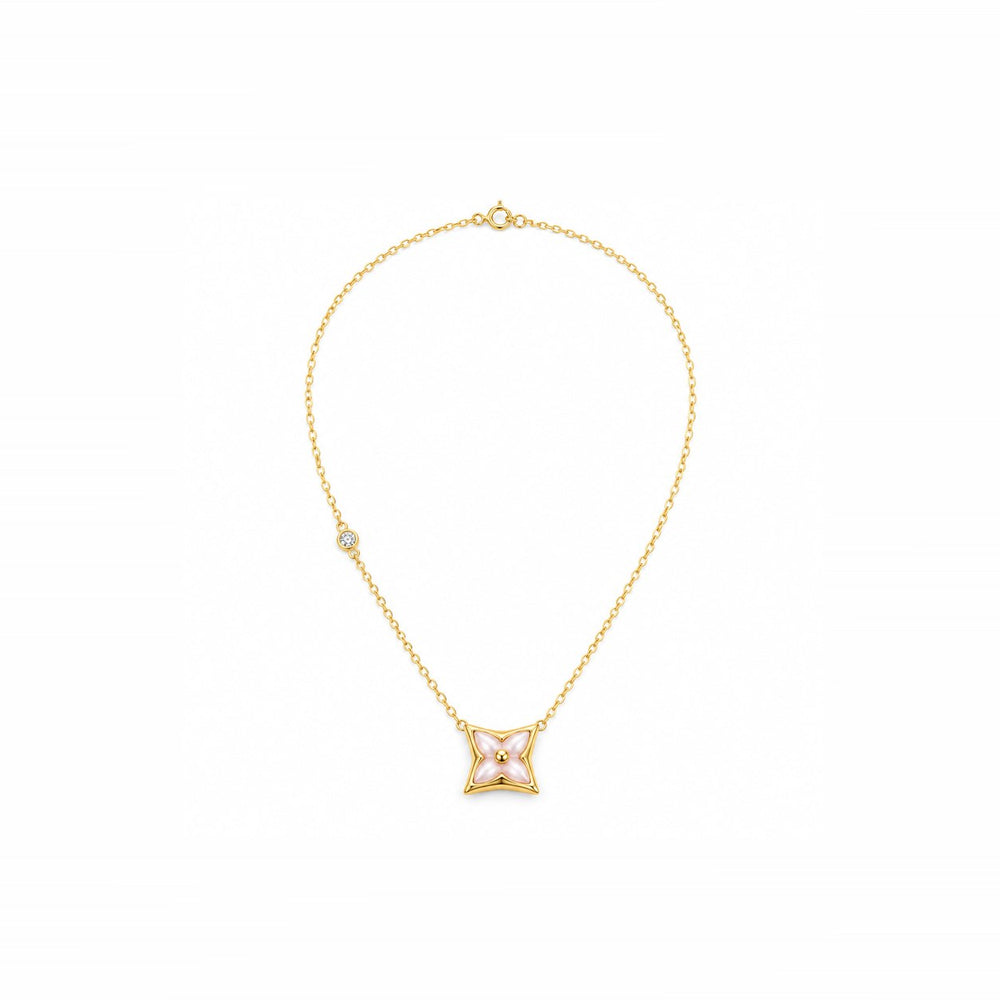 LAMY four leaves star necklace pink - ảnh chính