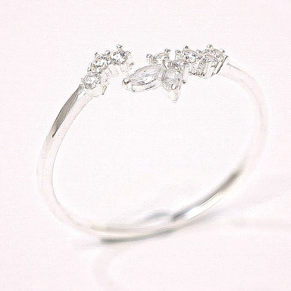 Whispering Wings Ring Silver