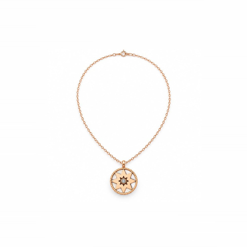 LAMY sunburst pendant necklace rose gold 2 - ảnh chính