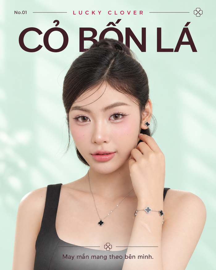 Cỏ bốn lá – May mắn mang theo bên mình.