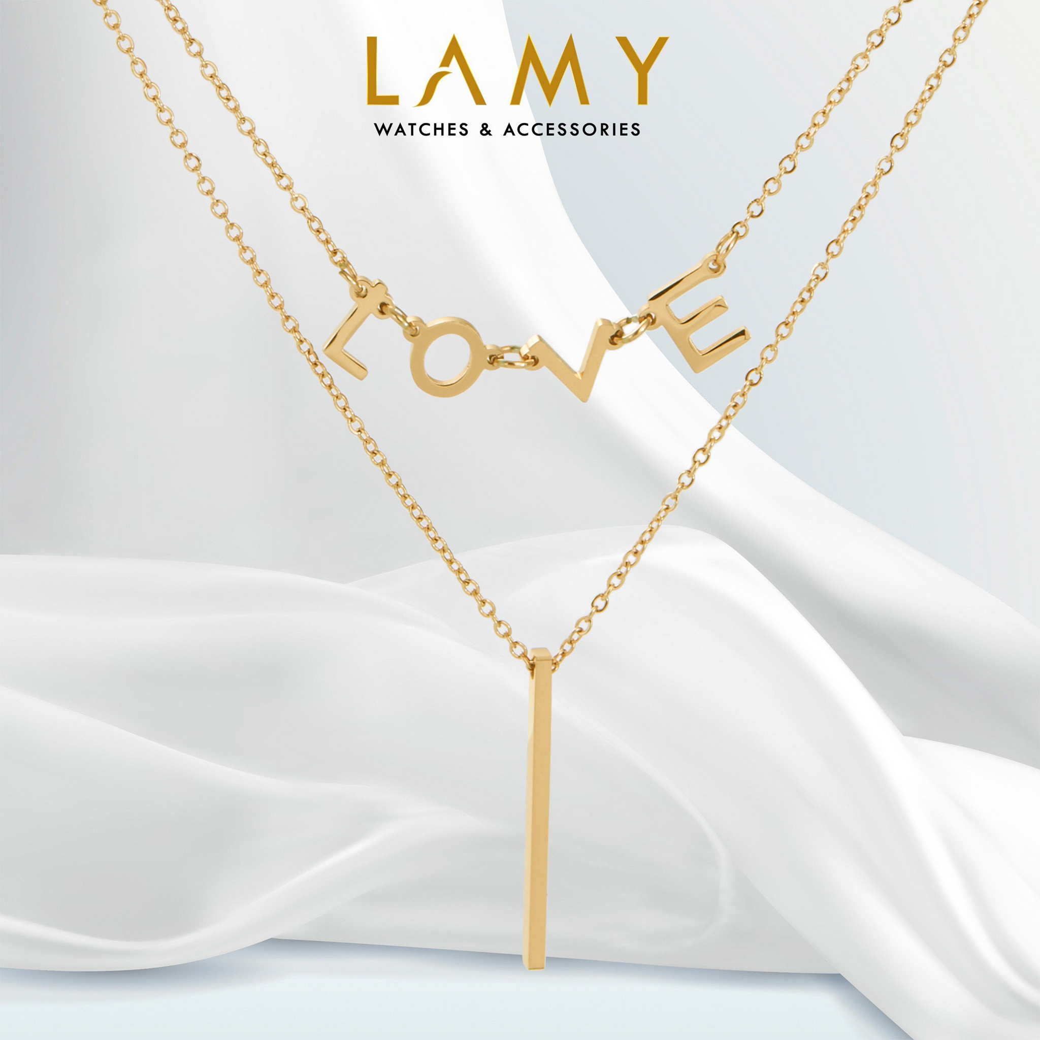 Dây chuyền nữ CDE I LOVE Necklace CDE6018GG